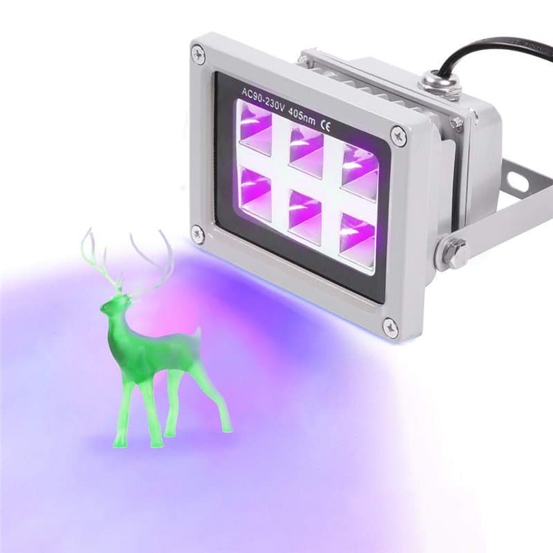 UniTak3D Résine Lampe UV 405nm 6W LED à Polymériser en Effet de Sortie 60 W,pour Imprimante 3D SLA/DLP et Solidifier la Résine P