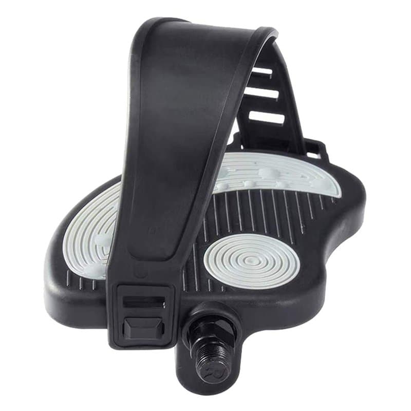 Pédales de vélo, 1 Paire de pédales de vélo avec Pinces pour Orteils Cages et Sangles Pédales de vélo antidérapantes pour vélo d
