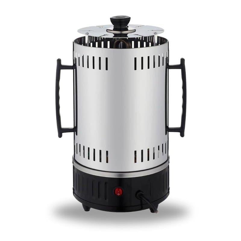 Chef-o-matic Vertical Gril, Rôtissoire verticalee, 1000w, capacité pour 6 brochettes. Rotation automatique à 360º, facile à nett