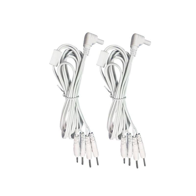 Lot de 2 câbles TENS - 2,35 mm - Câble d'électrode TENS - Câble de rechange pour unité TENS - Appareil de physiothérapie