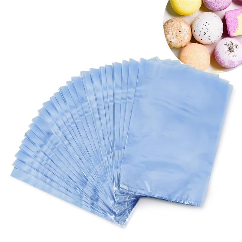 300 Pièces Sacs Rétractables (10 x 15cm) Transparent PVC Sacs Thermorétractables, Film Thermorétractable pour Savon Fait Main, B