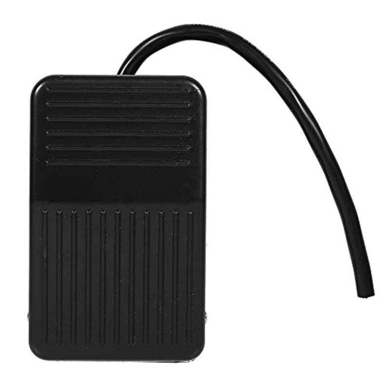 Commutateur de Pied, 220 V 10 A Interrupteur de Pédale électrique Contrôleur Pied Pédale Industriel avec 10 cm Câble