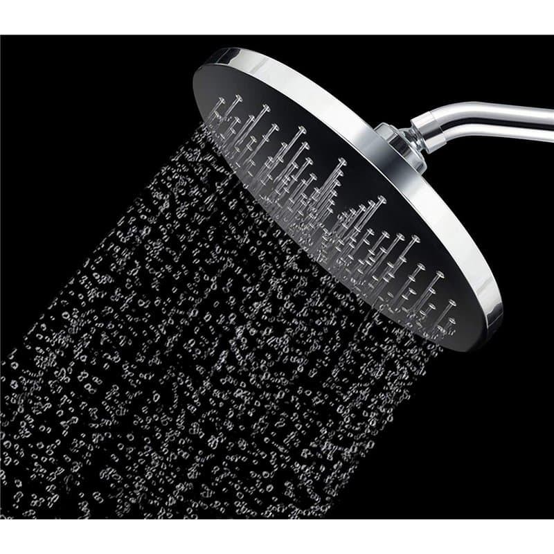 Pommeau de douche, pommeau de douche 200 mm, chromé, kit de douche premium pour spa