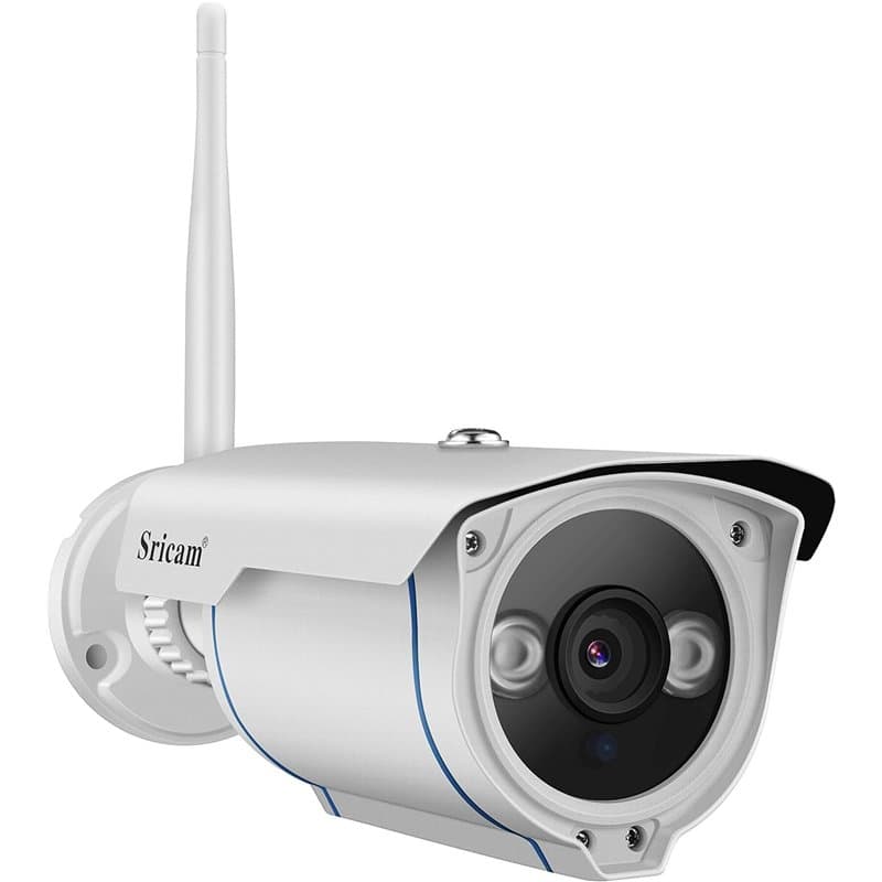 Sricam SP007 -S Caméra de surveillance WIFI externe supportant le NVR Caméra CCTV IP 3MP IP66 étanche, vision nocturne