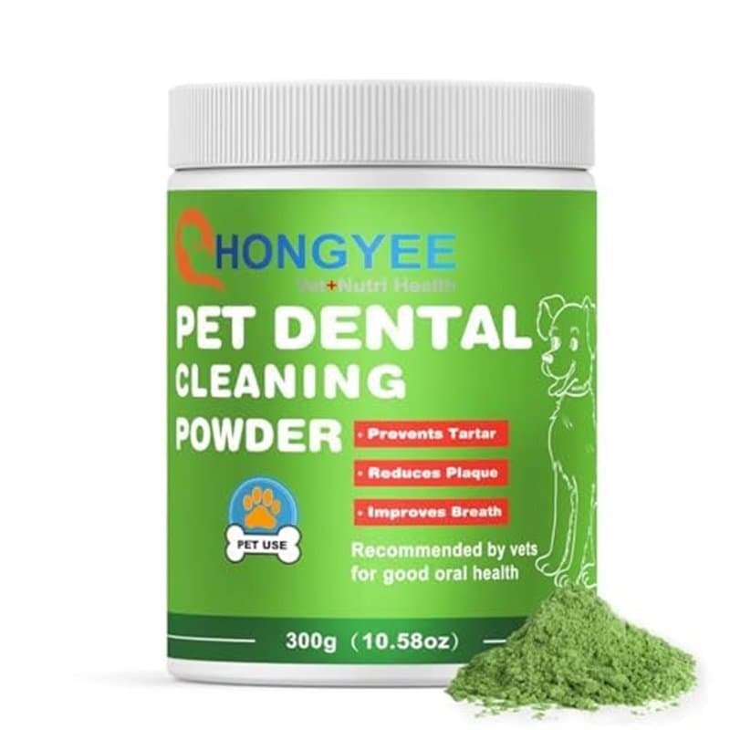 Poudre dentaire pour chiens et chats 300g, Poudre de nettoyage des dents de chien, poudre désodorisante pour mauvaise haleine, p