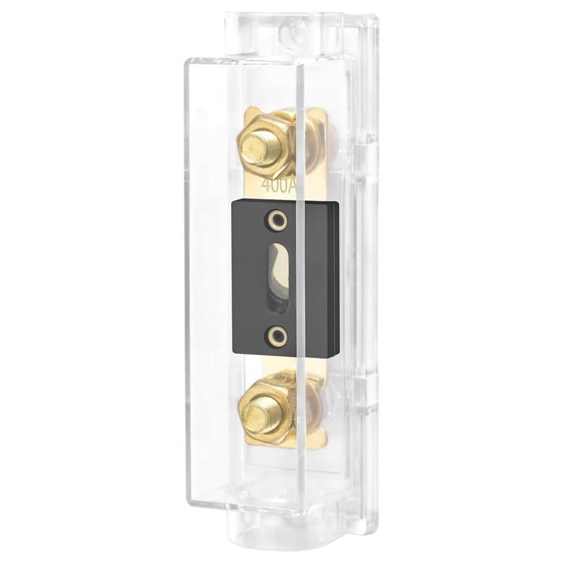 Heschen Porte-fusible ANL pour voiture audio vidéo stéréo, entrée et sortie de calibre 0/2/4, avec fusible ANL (400A)