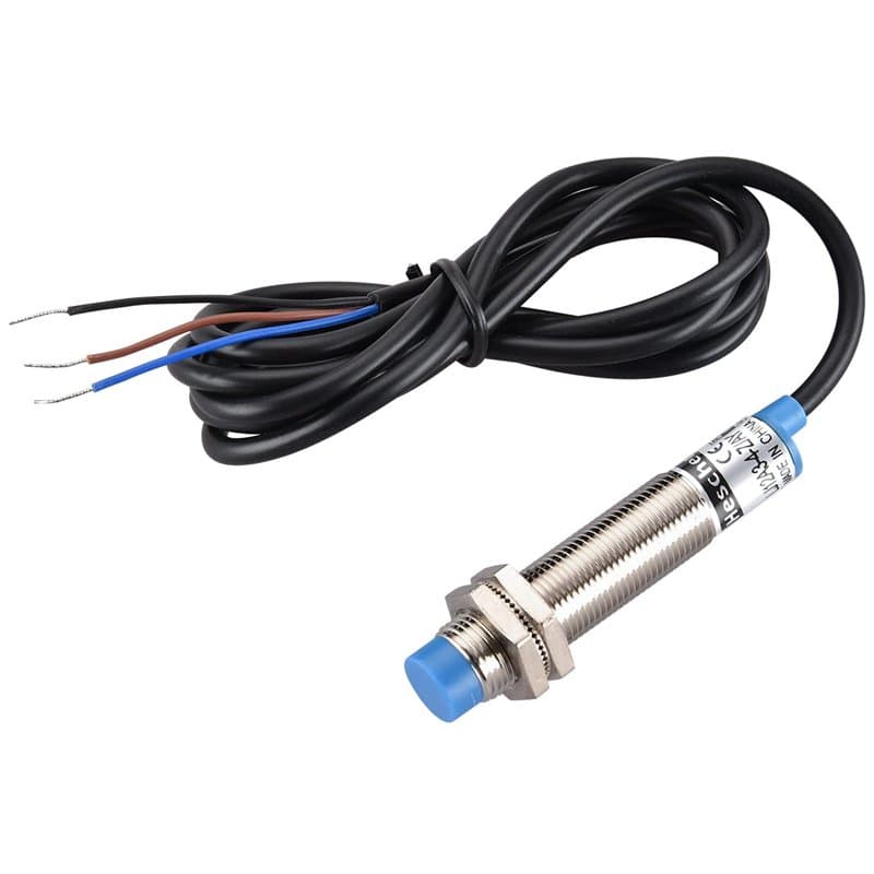 Heschen M12 Détecteur de proximité inductif, Type non blindé, LJ12A3-4-Z/AY, Détecteur 4mm, 10-30VDC 200mA, PNP normalement ferm