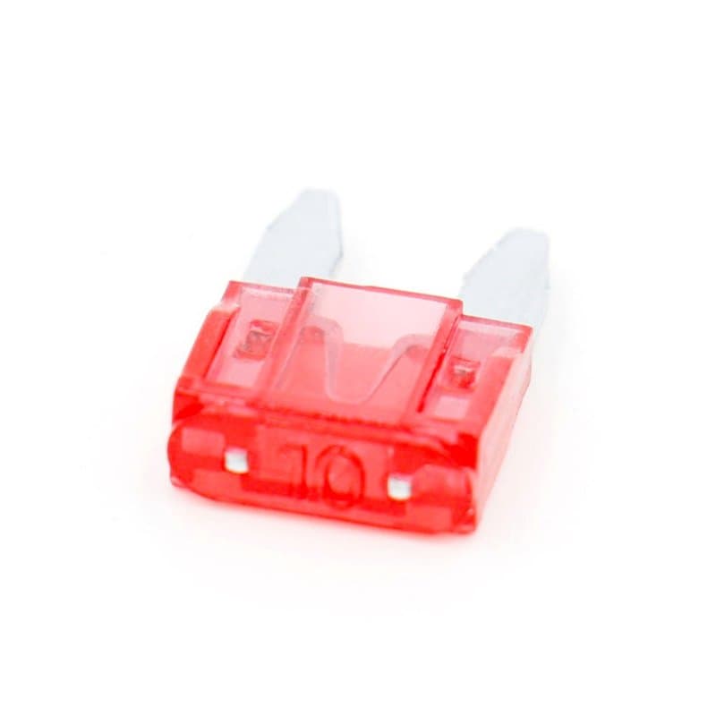 Heschen Lot de 50 mini fusibles à lame ATM-10 pour voiture, SUV, camion, 10 A, rouge