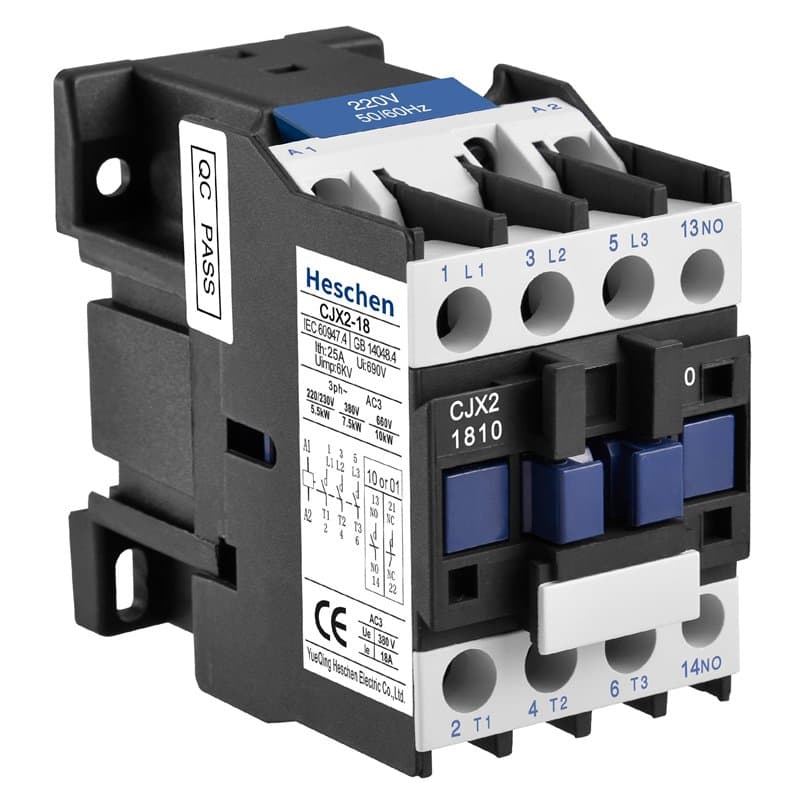 Heschen CJX2-1810 Bobine de contact 3 pôles 220 V 50/60 Hz 660 V 25 A