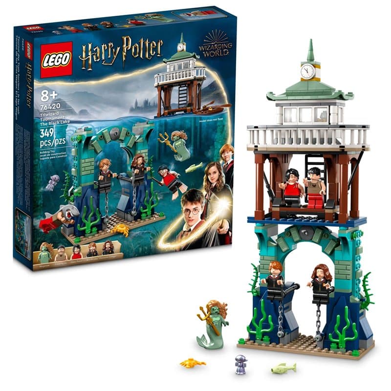 LEGO Harry Potter Triwizard Tournament: The Black Lake Building Set 76420 - Goblet of Fire Toy Playset with Harry, Hermione, and