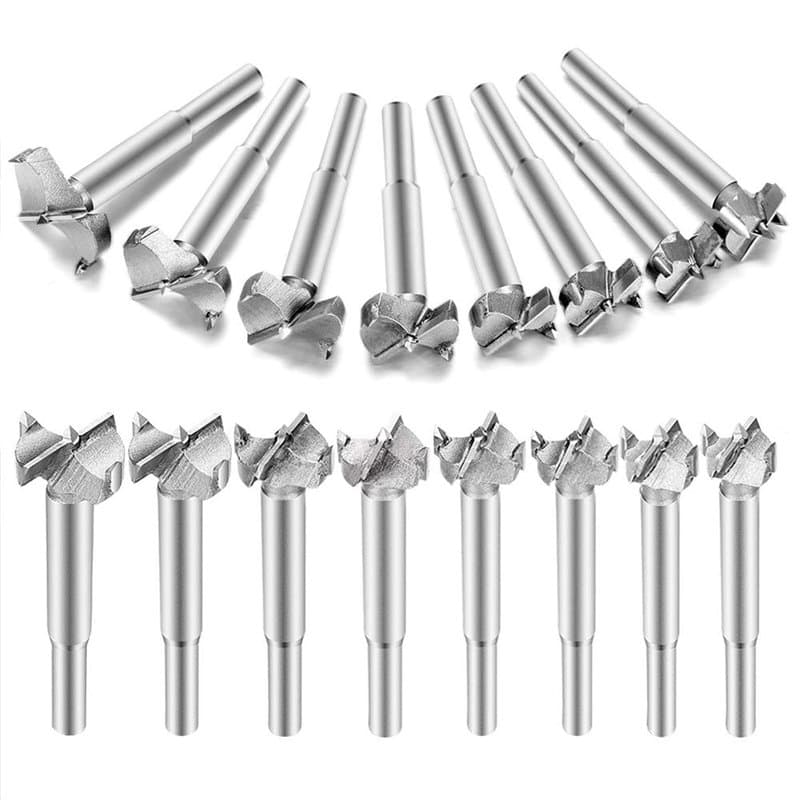 Aohoo Mèche Forstner, 16pcs (Ø15-35 mm) Titane Enduit Alliage D'acier Meche Bois, Foret Bois Mèche Forstner pour Faire Des Trous