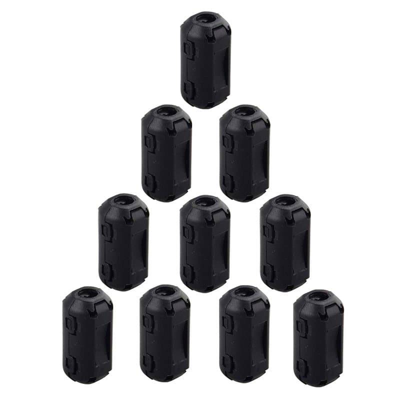 Futheda Lot de 10 Anneaux de ferrite à Clipser Anti-interférences pour Filtre Haute fréquence RFI EMI suppresseur de Bruit avec