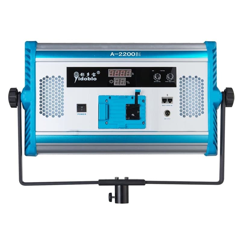 Yidoblo A2200BI Kits de Lampe de Panneau LED Bicolore réglable 75 W 3200K-5500K:contrôle DMX/App,télécommande,avec Portes de Gra