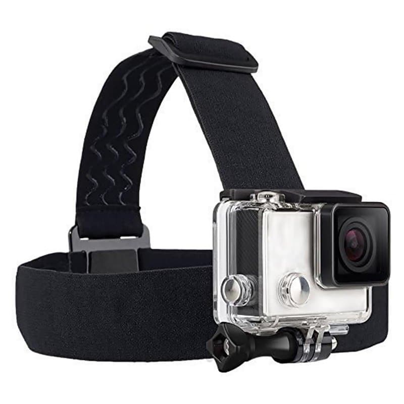 TEKCAM Fixation Bandeau de Tete Compatible avec GoPro Hero 13 12 11 10 9 8 AKASO GOOKAM WOLFANG Apexcam Jadfezy DJI Osmo Caméra