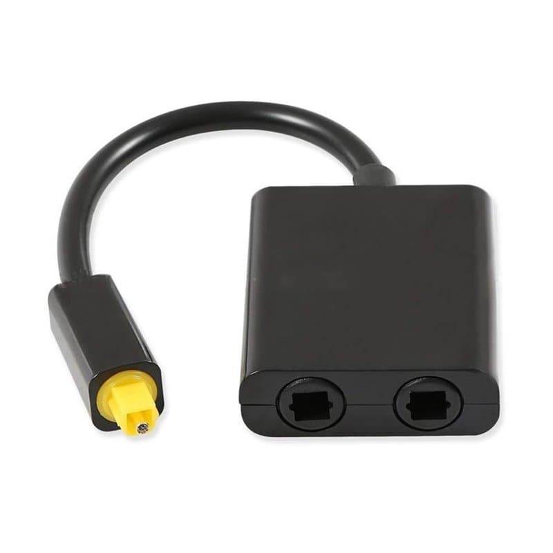 szlsl88 2 in 1 Sortie Optique Repartiteur Audio, Double Port Optique Câble Audio Adaptateur, Séparateur Fibre Remplacement