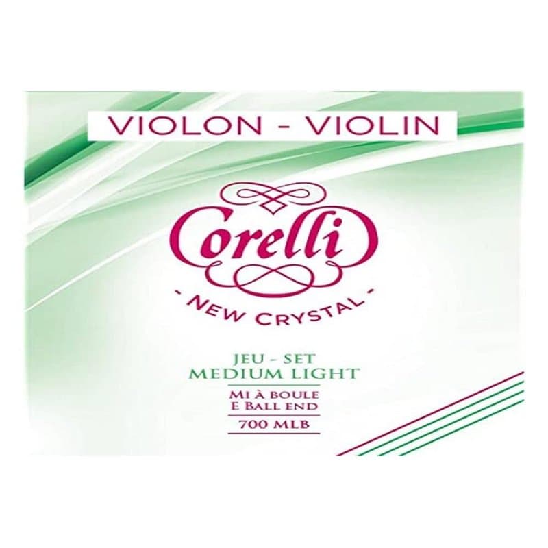 Corelli Cordes Violon Crystal Jeu avec boule Medium 700MB