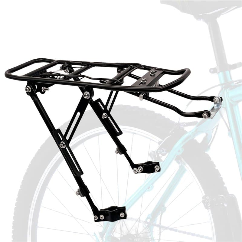 Porte-Bagages vélo arrière Ajustable, Universel pour VTT, Installation Rapide, capacité Forte pour Cyclisme de Montagne et Carga