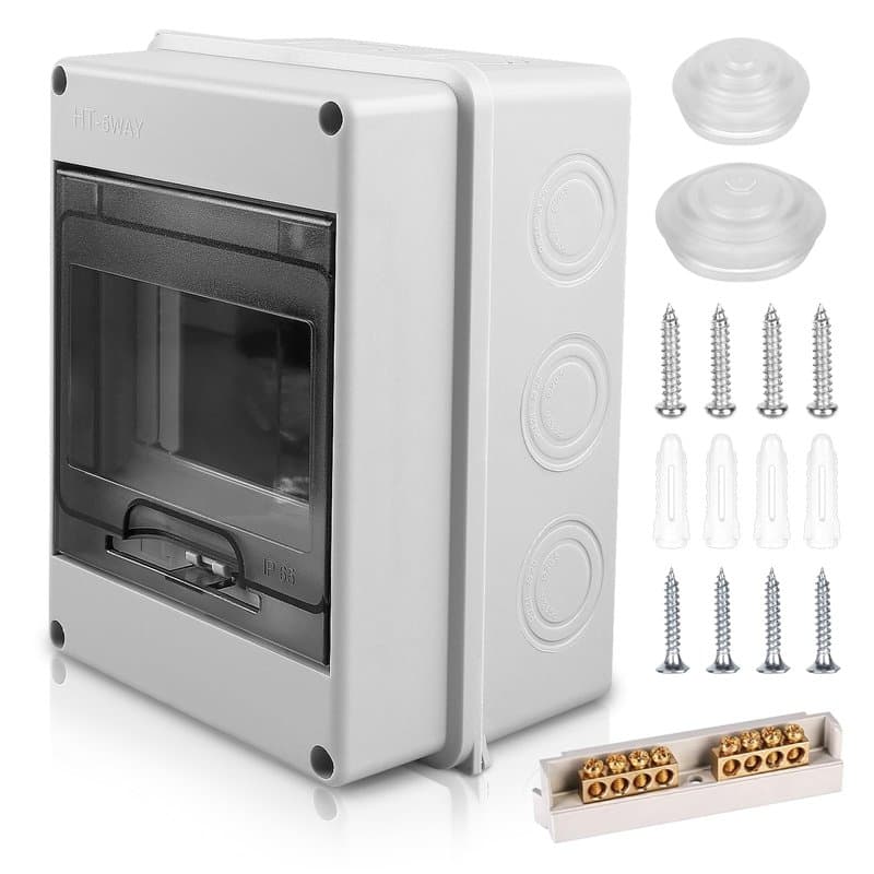 Coffret Electrique Etanche Exterieur Boîtier: Boîte Etanche Electrique Exterieur IP65, Tableau Electrique 1 Rangée, Boîtier Elec