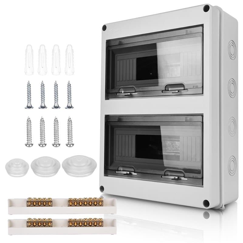 Coffret Electrique Etanche Exterieur Boîtier: Boîte Etanche Electrique Exterieur IP65, Tableau Electrique 2 Rangées, Boîtier Ele