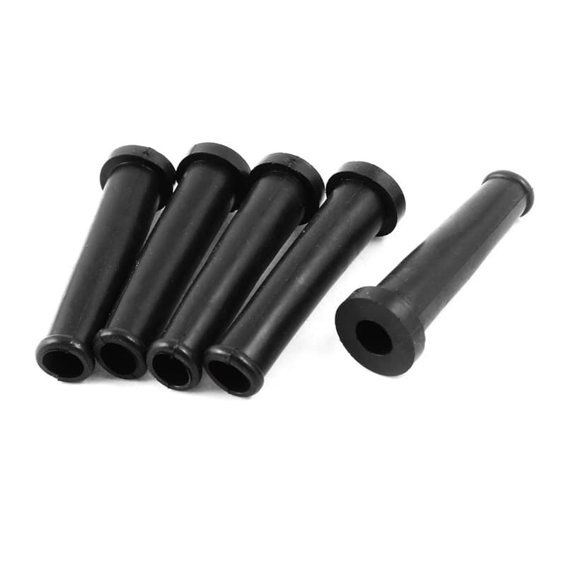 sourcing map 5pcs Manchon Protection de Fil Câble électrique en Caoutchouc Embout pour Coque Coffre pour Meuleuse d'angle