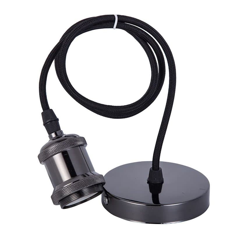 CENPEK Kit de Cordon Suspension Suspendu pour Douilles de Lumière Vintage avec Interrupteurs, Cordon de Douilles de Lampe Indust