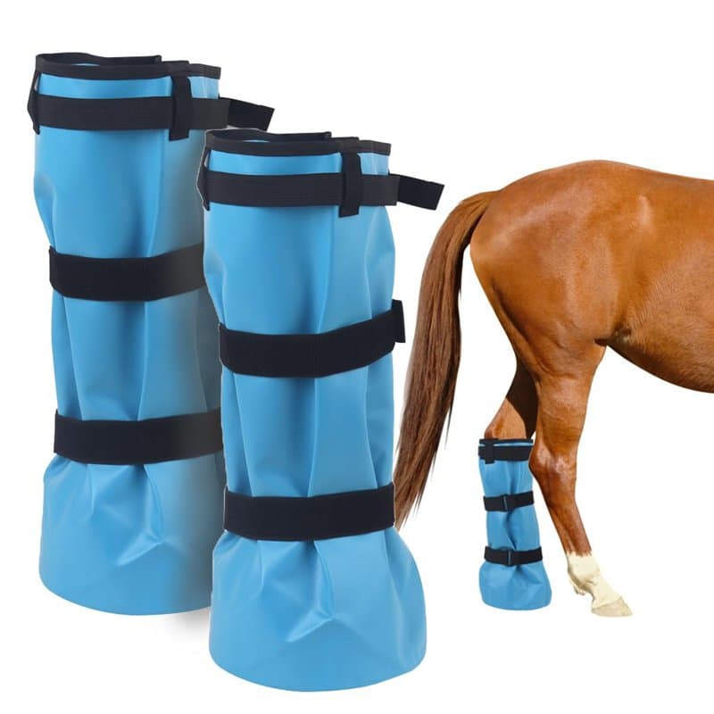 COMFPET Lot de 2 bottes à bulles d'air pour problèmes de sabots, muguet, abcès, traitement du soin des sabots