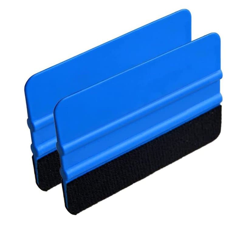 Lot de 2 raclettes en plastique, Raclette de voiture Decal Outil d'application de teinte de fenêtre, Autocollant Décalque Raclet