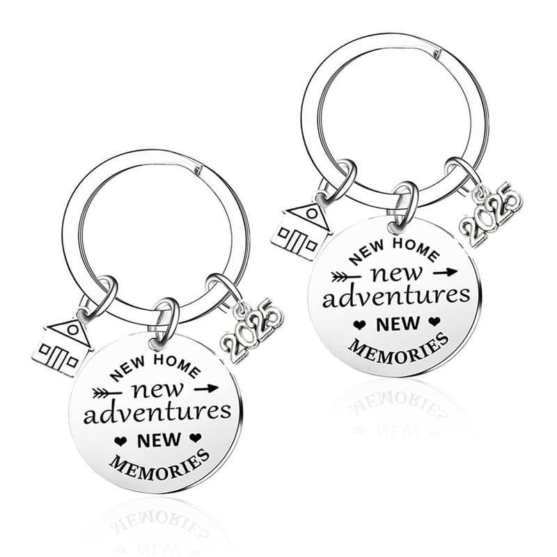 NYGGTYK 2 Pièces Nouveaux Porte-Clés pour La Maison, Cadeaux De Pendaison De Crémaillère, Accessoires pour La Maison, Porte-Clés