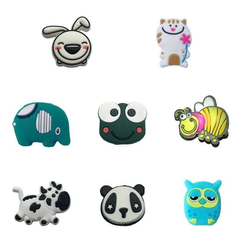 GTYHH 8 Pièces Amortisseurs De Raquette De Tennis, Amortisseurs d'animaux De Dessin Animé Mignon, Mini Amortisseurs, Amortisseur