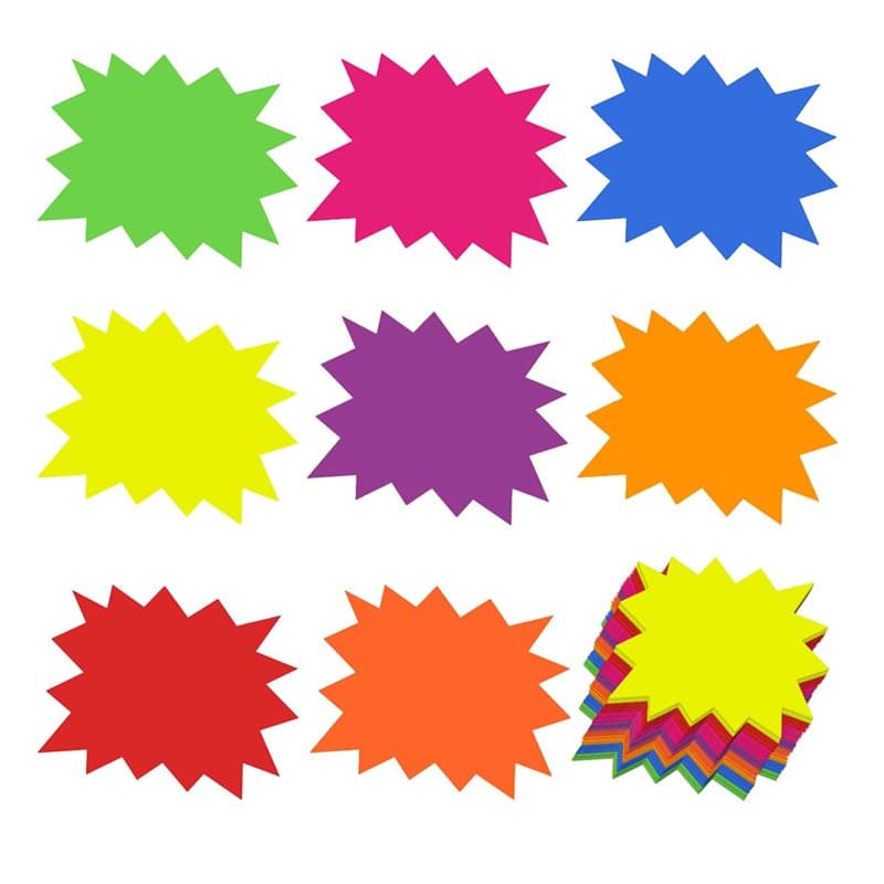 200 Feuilles D'étiquettes De Prix Colorées Fluorescentes, étiquettes De Prix Inscriptibles, étiquettes De Prix De Vêtements, éti
