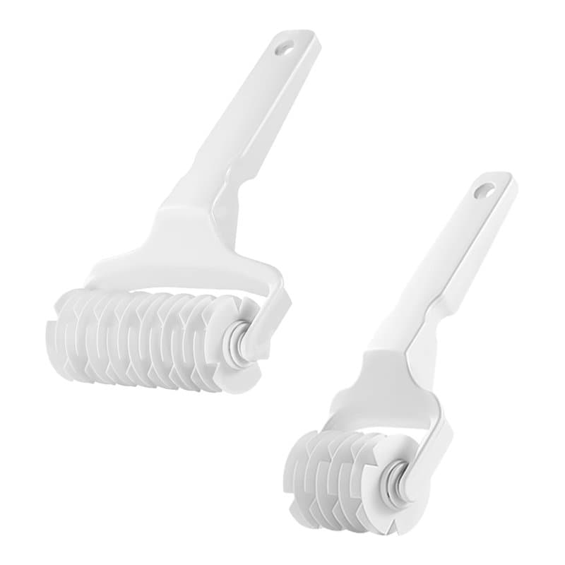 Lot de 2 cutters rotatifs en grille de pâtisserie, accessoires en plastique, coupe-pâte à pizza, convient pour restaurant, boula