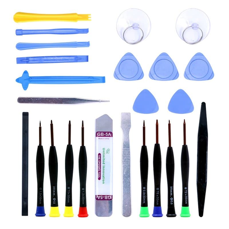 Tiardey Jeu de tournevis universel 20 en 1 Kit d'outils de réparation électronique professionnel pour la plupart des smartphones