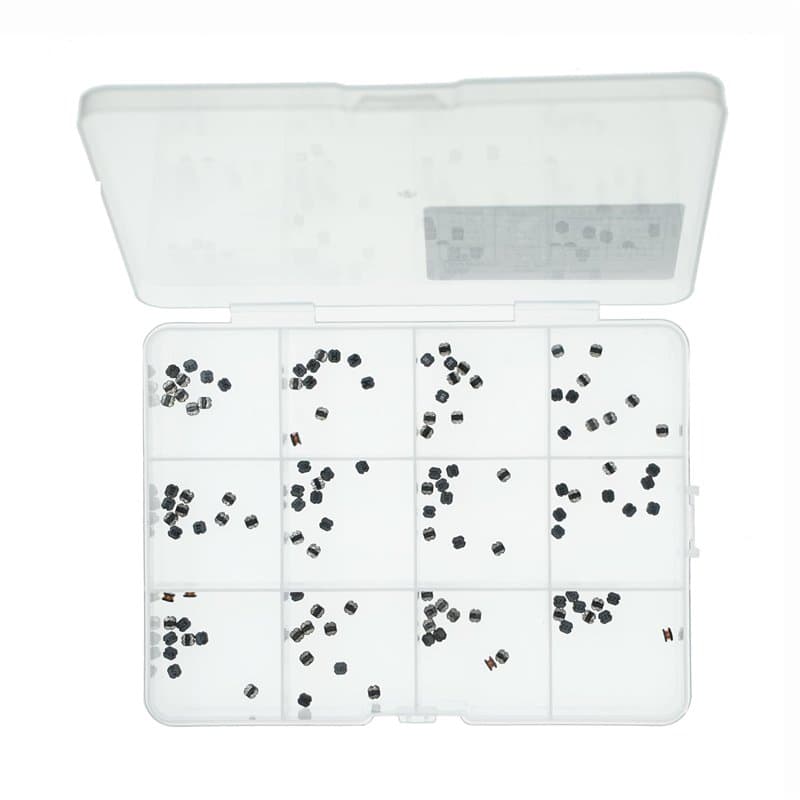 12 types x 10 pièces, total 120 pièces Inducteur de puissance à puce non blindé à enroulement filaire série CD32