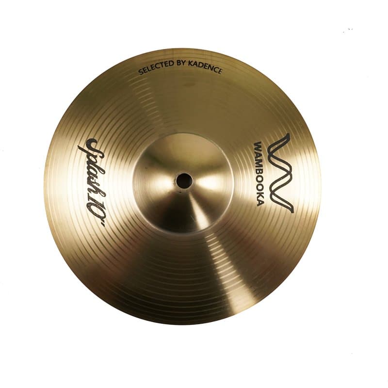 Wambooka Cymbals HCS plat Splash 10 pouces (25,4cm) pour batterie - Finition traditionnelle en alliage