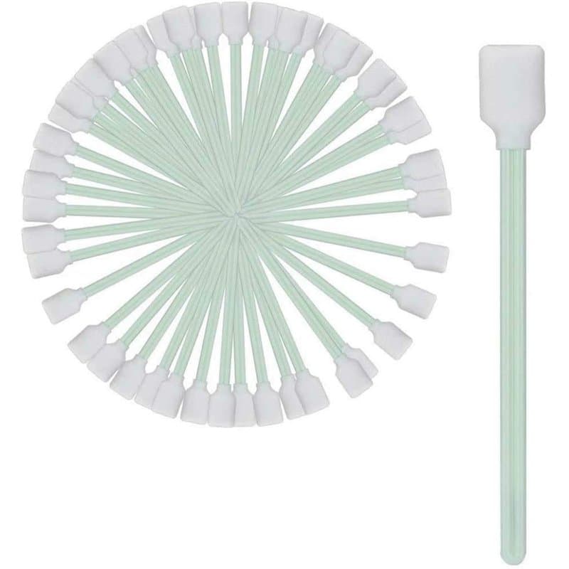 POFET Lot de 50 bâtonnets Antistatique en Mousse pour imprimante au Format solvant, tête d'impression, Disque, Objectif, Roland,