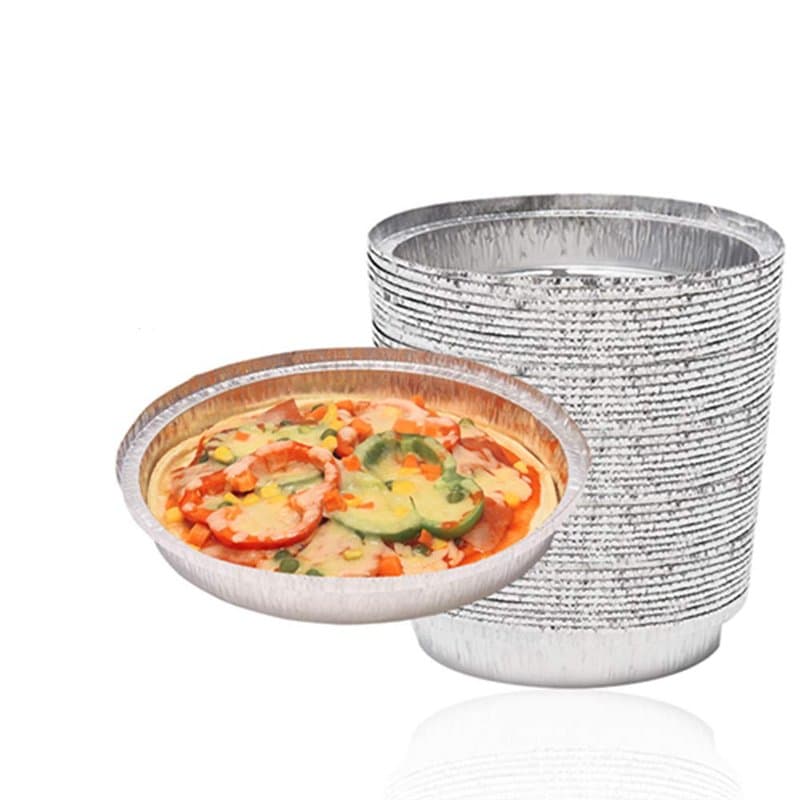 Lot de 30 moules ronds jetables en aluminium de 23 cm - Moules à gâteau jetables et moules en aluminium pour la cuisson, la cong