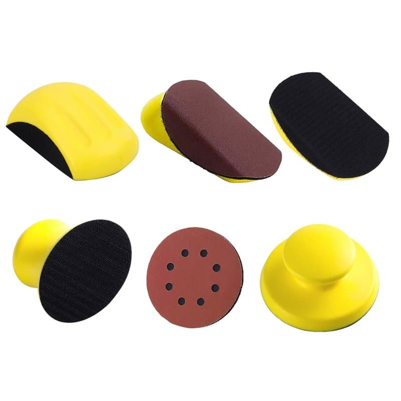 Bloc de ponçage manuel de 2 pièces de 5 pouces,Bloc de ponçage,Cale à poncer à la main,Convient pour polir les carrosseries de v