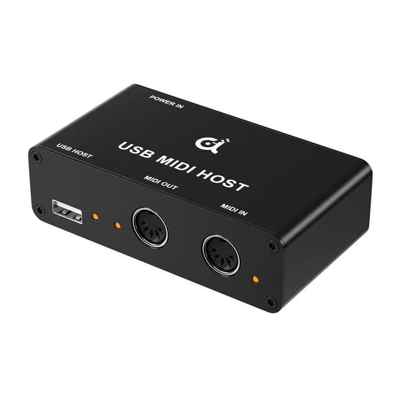 DigitalLife USB MIDI Host Box, 1-in-1-out avec Interface MIDI 5-PIN, Pont pour Claviers USB-MIDI, Contrôleurs MIDI - (UMH-10)