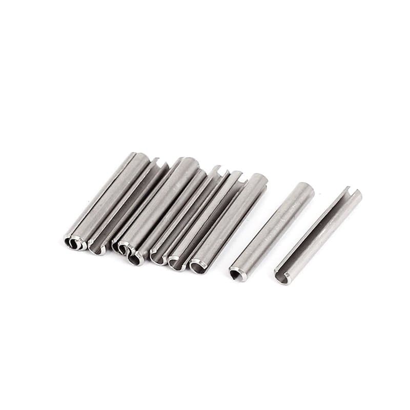 sourcingmap Goupille à Ressort Fendue M4 x 30 mm en acier inoxydable 304 Rouleau Cheville broche 10pcs
