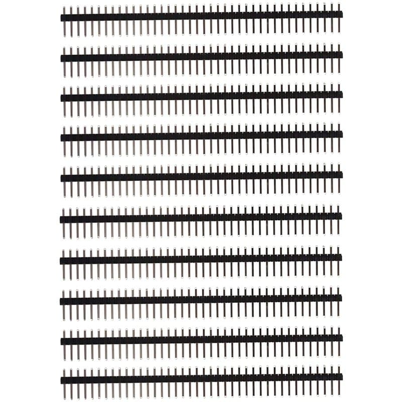 HALJIA connecteur interne 10 pcs 40pin 2,54 mm rangée simple mâle broches Bande