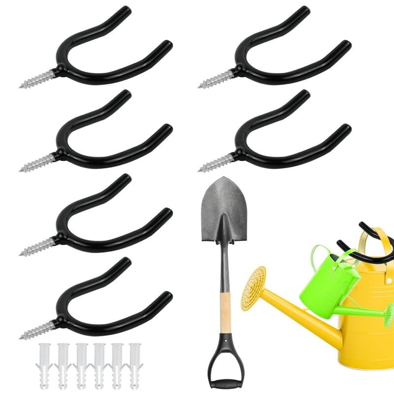 Porte Outils de Jardin Mural, Support Outils Mural, Range Outils de jardin, Support Outils de Jardin Mural, Rangement Outils Mur