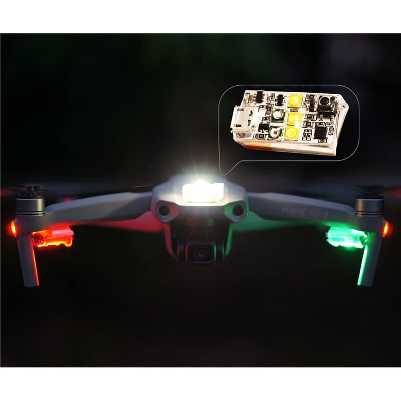 VIFLY Drone Strobe Light, Lumière Anti Collision pour les vols de nuit selon la réglementation FAA, convient pour DJI Mavic, Min