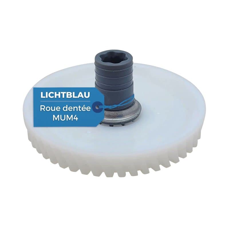Lichtblau Pignon droit pour robot de cuisine Bosch 177498 00177498 I Roue dentée rechange pour entraînement engrenage MUM4 I Piè