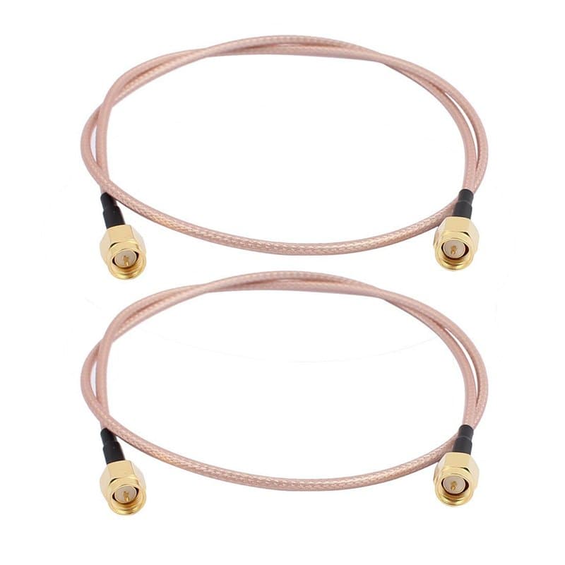 GTIWUNG 2Pcs Cable SMA Antenne 4G SMA Mâle à SMA Mâle Câble Riggle RG316 15cm pour Antenne 4G Pi 2.4 GHz Antenne WiFi Wirelesse