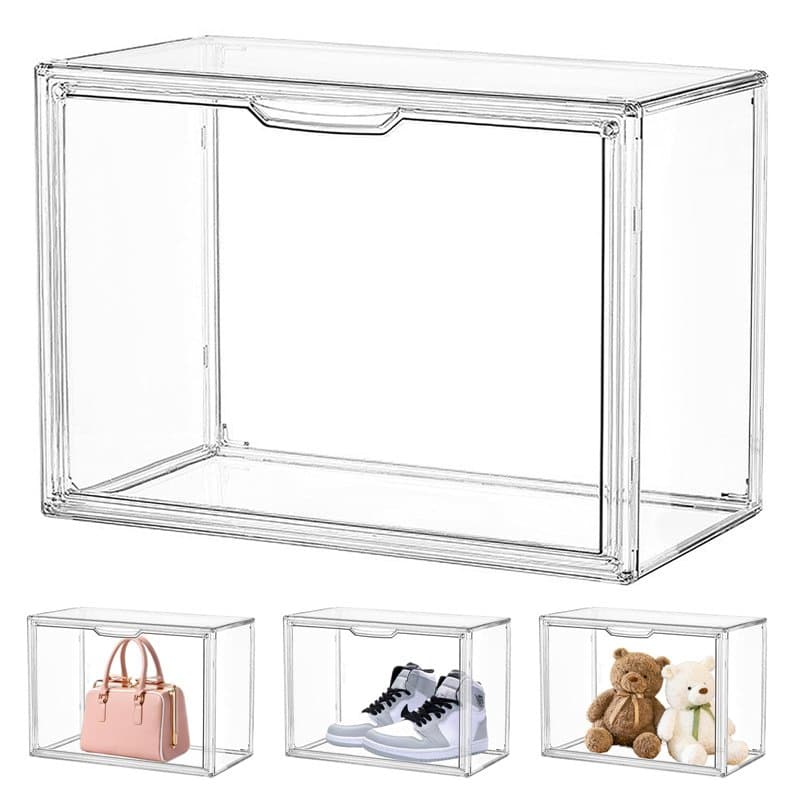 Vitrine pour Collection - Vitrine Exposition Figurine - Boite Transparent pour Figurines, Voitures Miniatures, Maquettes - Vitri