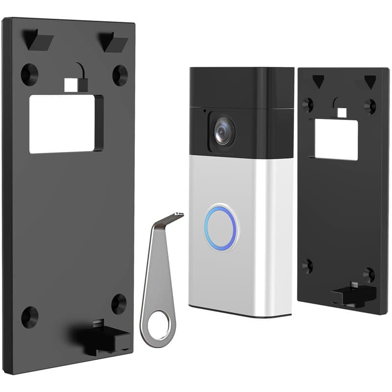 Support Adhésif sans perçage pour nouveau sonnette vidéo sans fil (Battery Video Doorbell), Fixation Adhésive 3M sans Perçage, I
