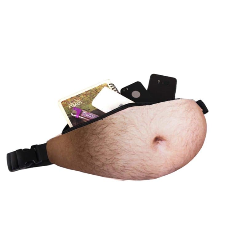 Poche Ventre De Bière,1 Sac Banane Sacs Banane pour Homme Cadeau Mystère Intéressant Delaman Papa Sac Drôle Sac Banane Sac De Ce