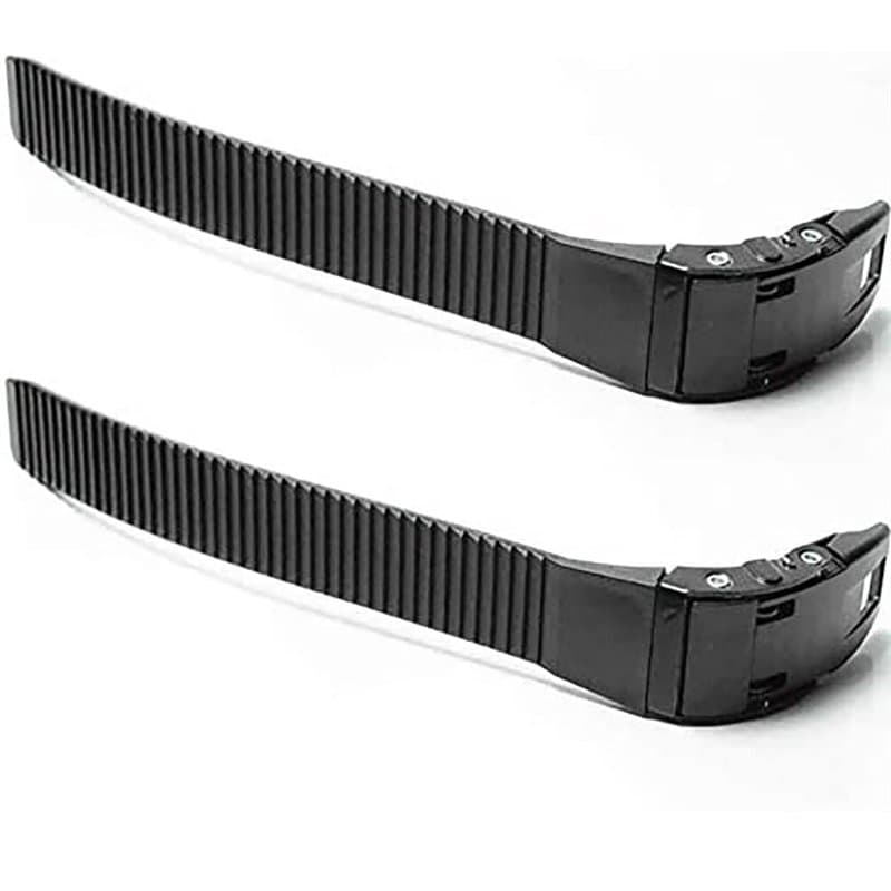 POFET Lot de 2 sangles de rechange pour chaussures de patinage à roues alignées avec boucle, vis, écrous, pièce d'accessoire, un