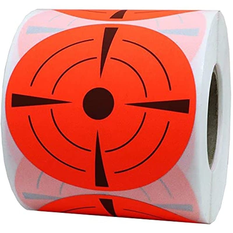 ANCLLO 250 pièces 3 Pouces Rondes adhésives cibles pasteurs fluorescentes cibles de tir Autocollants cibles Points pour Le tir T