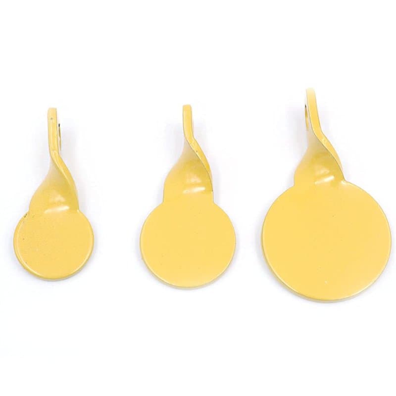 ANCLLO 3Pcs Cibles à réinitialisation Automatique Jaunes Cibles de tir en Rotation Ensemble de plaques de Cible en métal